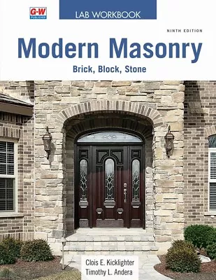 Modern Masonry: Brick Block Stone (Lab Workbook) • $59.77