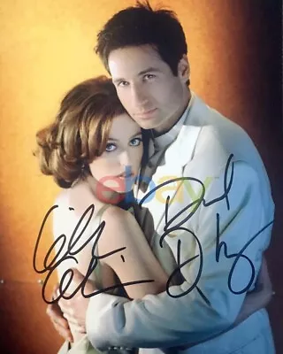 David Duchovny & Gillian Anderson Signed Autographed 8x10 Color Photo X Files Re • $19.95