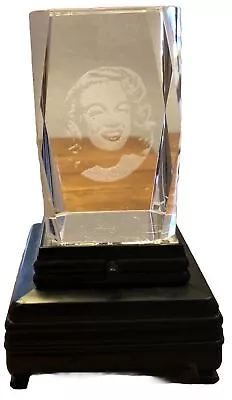 Marilyn Monroe LED Light Up Etched Glass Cube • $19.99