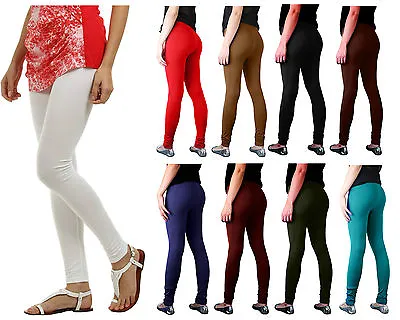 £4.50 • Buy New Ladies Cotton Leggings Full Length All Colors Womens Skinny Fit Size 8 - 22