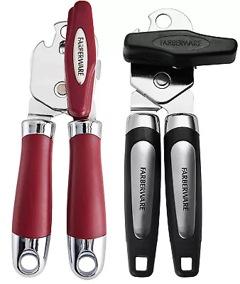 Farberware Stainless Steel Pro 2 Can Opener & Bottle Opener - Red/Black • $9.99