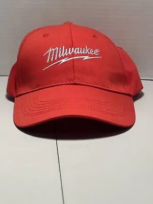 Milwaukee Power Tools Red Logo Adjustable Baseball Cap Hat • $20.89