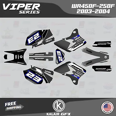 Graphics Kit For YAMAHA WR250F And WR450F Years 2003 2004 Viper-Gray • $82.99