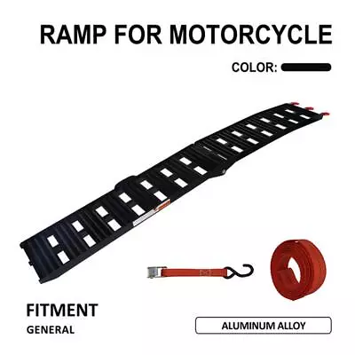 7.5FT Aluminum Folding 800Lbs Capacity Portable Motorcycle Ramp Trailer Ramp • $199.99