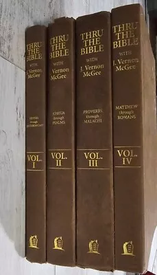 J. Vernon McGee Thru The Bible Genesis - Revelation Volumes 1-4 1981 • $39.99