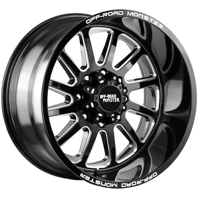 Off-Road Monster M17 20x10 6x135 -19mm Black/Milled Wheel Rim 20  Inch • $303.80