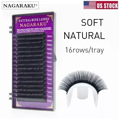 Individual Eyelash Extensions Nagaraku Classic Mink Lashes C D Curl Professional • $7.84