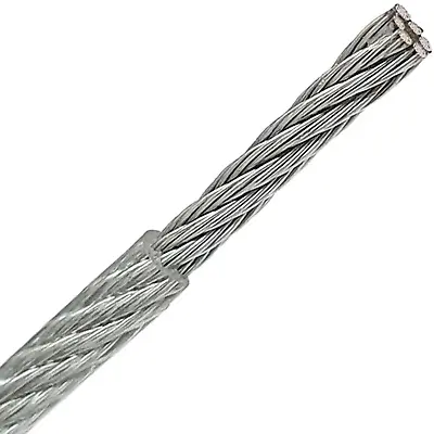 Wire Rope PVC Coated Premium Galvanised Steel Zinc Metal Wire Rope Cable • £1.99