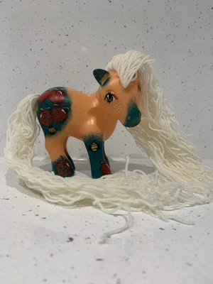 £25 • Buy Customised Vintage G1 My Little Pony OOAK Custom Apples Bees Nature Flowers