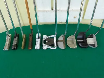 Rare Putter Lot Of 10 Golf Clubs TaylorMade Callaway Rife Cobra Maltby & More ++ • $249