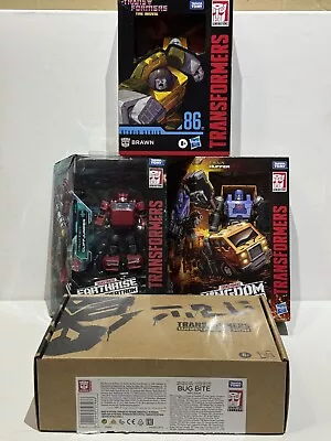 Transformers WFC Mini Bot Lot Cliffjumper Brawn Huffer Bug Bite Complete MIB • $99.99