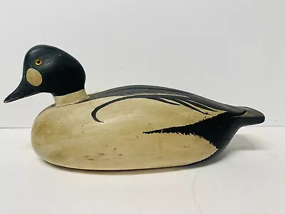 Goldeneye Duck Decoy Carving Unsigned Glass Eyes Turned Head Hand Painted • $250