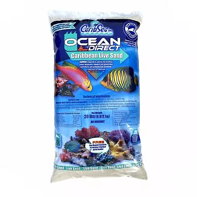 Caribsea Ocean Direct Caribbean Live Sand 20lbs/9kg • £37.49