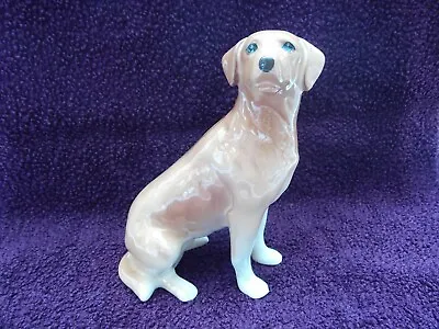 £12.99 • Buy Vintage Melba Ware Pottery Sitting Golden Labrador Dog Figurine 7 1/4  Excellent