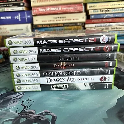 RPG Video Game Bundle Microsoft Xbox 360 Mass Effect Skyrim Fallout Dragon Age • $31.96