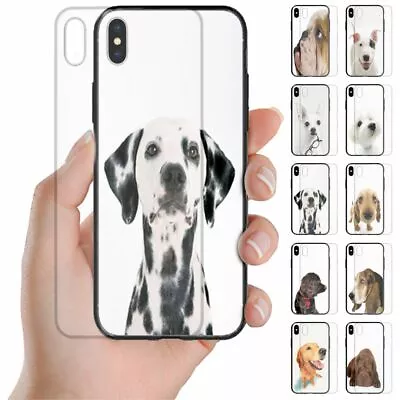 For Huawei Series Dog Theme Print Tempered Glass Back Case Mobile Phone Cover #1 • $14.98