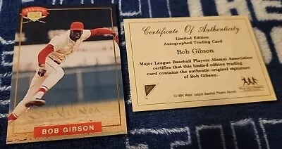 1994 Nabisco All Star Legends Bob Gibson On Card Auto W/ COA St. Louis Cardinals • $14.99