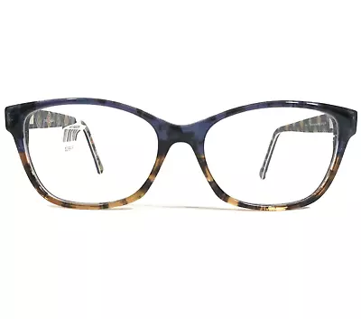 Vera Bradley Eyeglasses Frames Devin Mini Medallions MMD Brown Blue 53-16-140 • $44.99