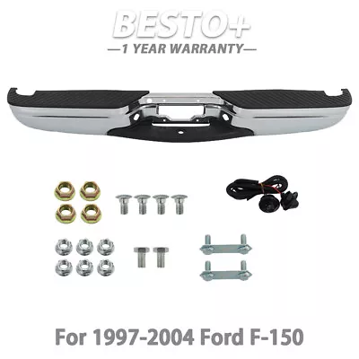 For 1997-2004 Ford F-150 / 1997-1999 F-250 Rear Step Bumper Assembly Chrome New • $243.30