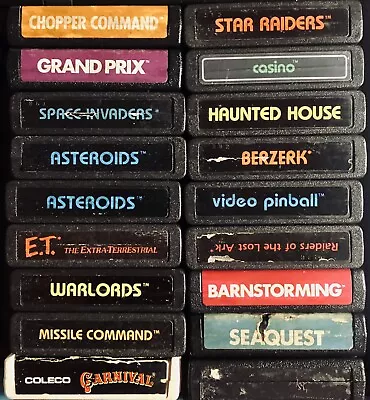 Atari 2600 Games - Carts Only - All Work! - Pick Which Game(s) You Want • $9