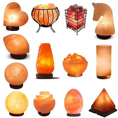 Himalayan Pink Salt Lamp + 12W 12V Switch - Carved Shape Natural Crystal Rock • $29.99