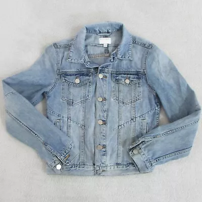 Witchery Jacket 8 Blue Denim Button Up Long Sleeve Womens Light • $39.95