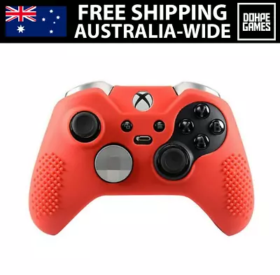 RED Xbox One Elite Controller Silicone Skin Protective Rubber Grip Cover Case • $9.95