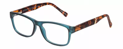 Gotham Premium Flex 29 Unisex Square Designer Reading Glasses In Matte Blue 53mm • $74.95