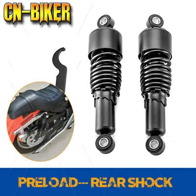 Black 10.5  Slammer Rear Absorber Shock Lowering Kit For 1980-UP Harley Touring • $69.99