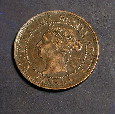 1900 Queen Victoria Dei Gratia Regina One Cent Canada Coin • $25