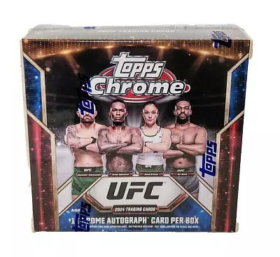 2024 TOPPS CHROME UFC • Mega Box (Sealed) • 1 AUTOGRAPH Card Per Box!  • $52.99