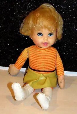 Rare Vintage Mattel Talkin Twins Doll 12  Tall 1970 She Talks & Works SO CUTE • $36.99