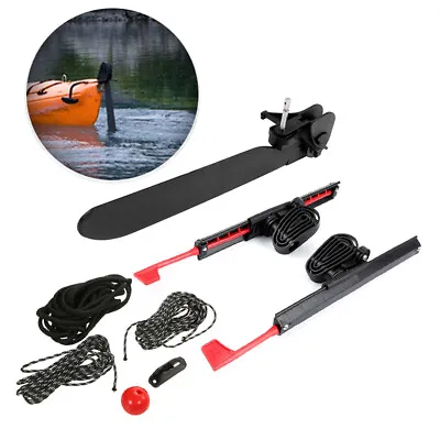 $113.74 • Buy Kayak Boat Tail Rudder Direction Control Steering System Kit W/ 2pcs Foot Pedals