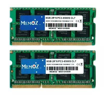 16GB 2x8gB RAM Memory For Macbook Pro MacMini IMac 2009 2010 DDR3 1066 PC3 8500 • $52