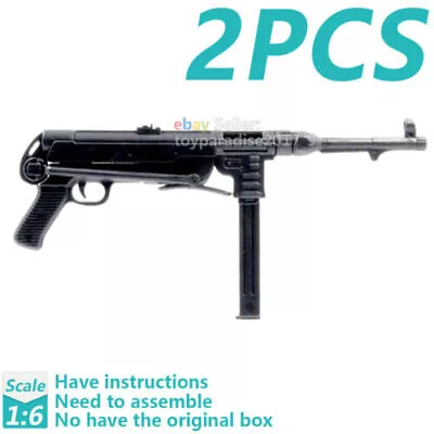 1/6 1:6 12  Figure Weapon 4D Submachine Gun Model WWII German Army MP40 • $12.18