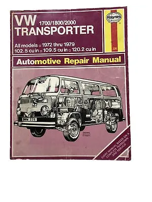 VW Bus Transporter 1972-1979 Shop Service Repair Manual Wiring Diagrams Engine • $49.99