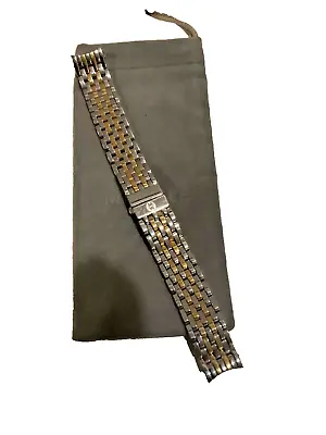 MICHELE CSX33 16 Mm Two Tone SS / YG Watch Bracelet   - MS16AS280048 • $225