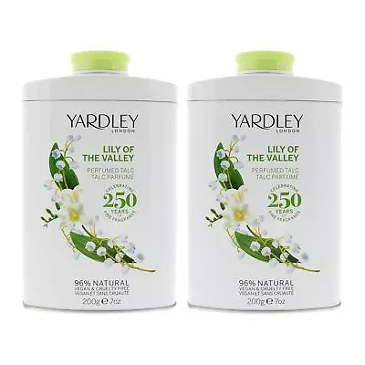 Yardley Lilly Of The Valley Perfumed Talc 200g For Her X 2 • £14