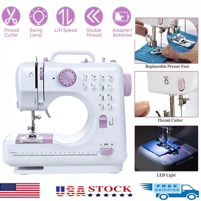 Electric Sewing Machine Portable Crafting Mending Machine 12 Built-In Stitches • $31.99