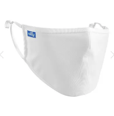 Mouth 4 Ply Face Mask Covering Reusable Adjustable Washable Adult White Mask • £5.99