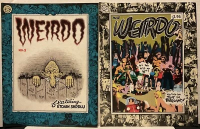 $123.45 • Buy Weirdo Comics-Lot Of 14 (1981-1993) +Zap Comic No. 11 & Fantagraphics Catalog