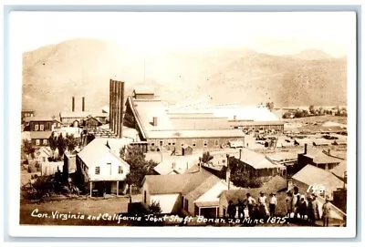 C1940's Comstock Virginia City & California Shaft Bonanza Mine NV RPPC Postcard • $19.97