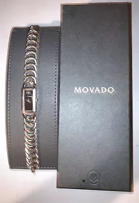 Movado Rondiro Ladies Watch Quartz Case Papers Extra Links Works Stainless Steel • $199.99