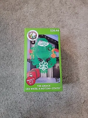 Grinch Christmas LED Light Show Projector Whirl A Motion Static Outdoor NEW • $19.99