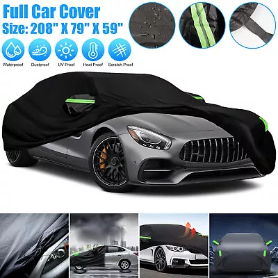 2XL Size Full Car Cover Outdoor Sun Dust Scratch Rain Snow Waterproof Breathable • $35.98