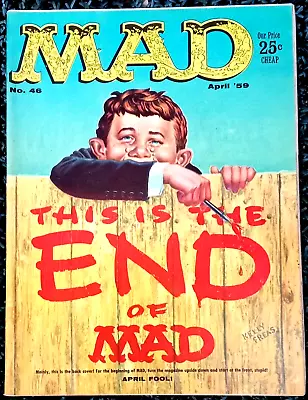 MAD Magazine #46 Apr 1959! FINE+/VERY FINE! 7.0! TIGHT & BEAUTIFUL! $0.99 Start! • $11.50