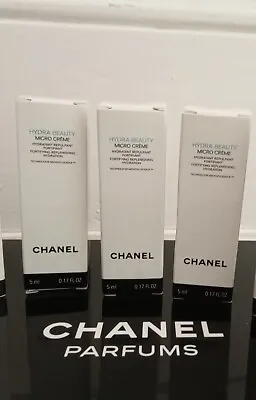 Chanel Hydra Beauty Micro Creme Fortifying Replenishing Hydration 3x5ml=15ml • £18.99