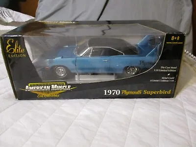 1/18 American Muscle / Ertl Elite Blue 1970 Plymouth Superbird • $199.99