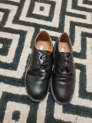 ❤️ Primark Black Patent Leather Lace Up Mens Shoes Size 5 • £15