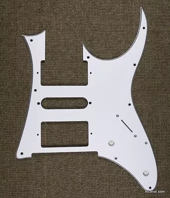 (A66) 3Ply Quality Guitar Pick Guard For Ibanez RG 350 DX White • $19